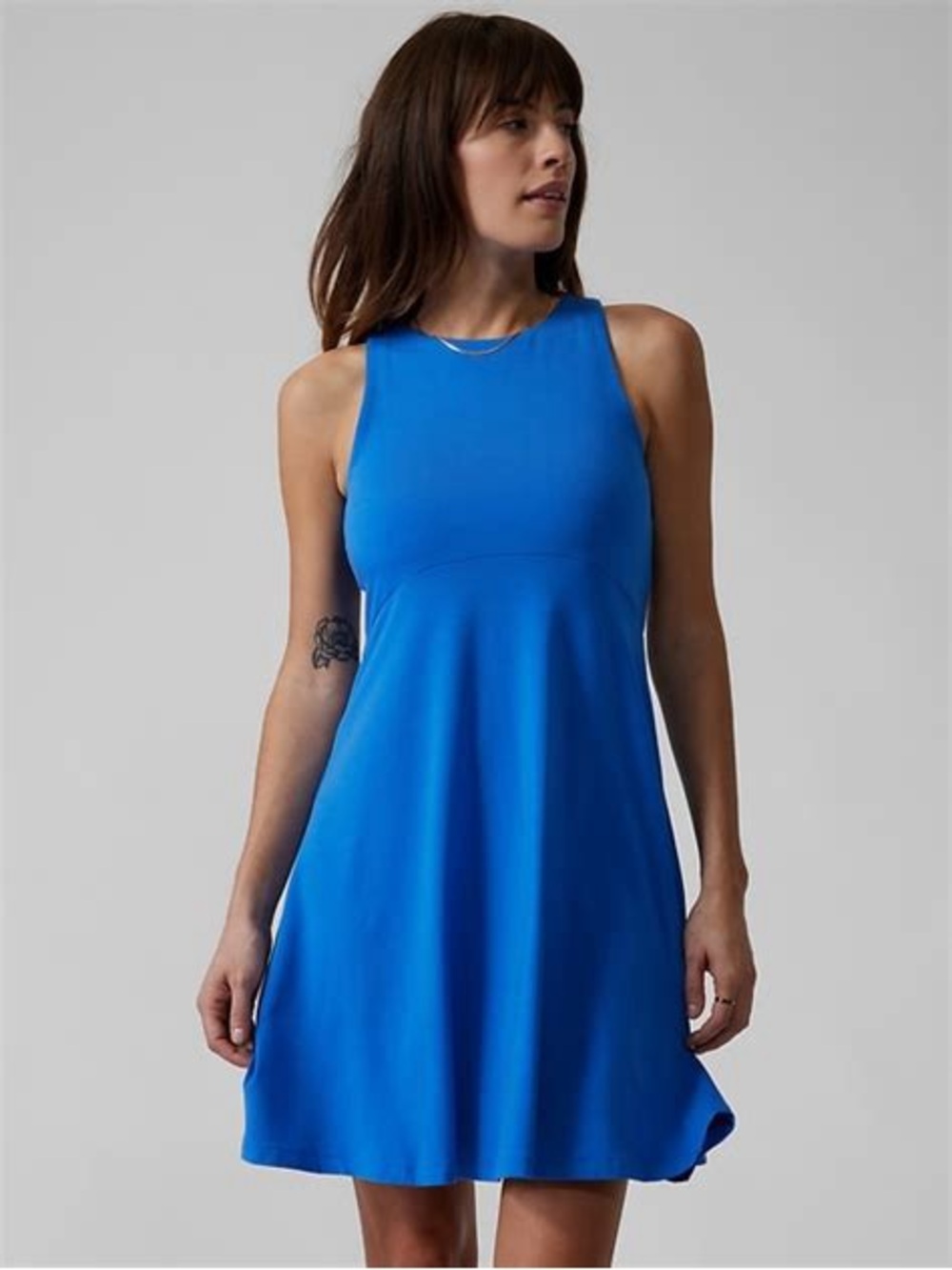 Athleta Blue Santorini Thera Dress, Size Small